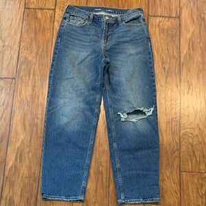 Old Navy Blue Distressed Women Jeans